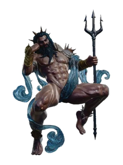 3D model for Greek god poseidon