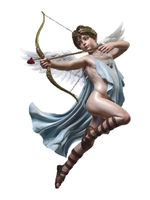Cupid the Winged Archer - Romance 3D model, vytvořený pomocí AI