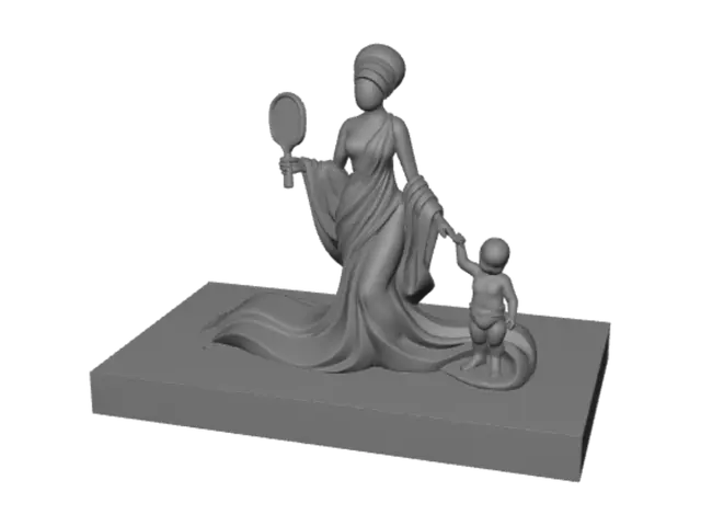 3D model for Mother and Child with Mirror