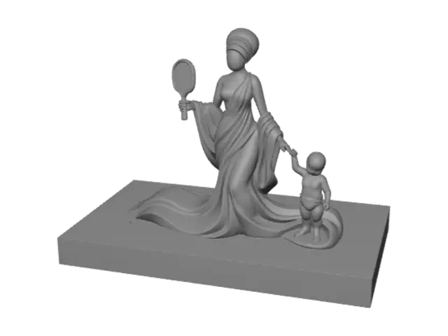 3D model for Mother and Child with Mirror