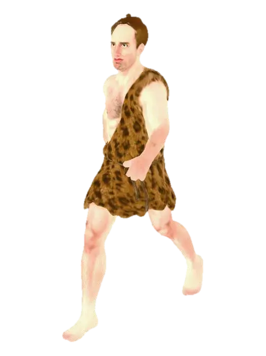 3D model for Leopard-Skin Caveman