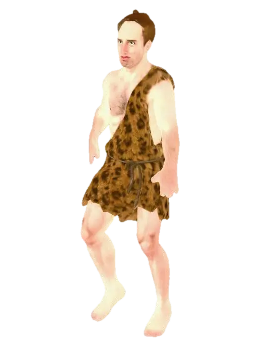 3D model for Leopard-Skin Caveman