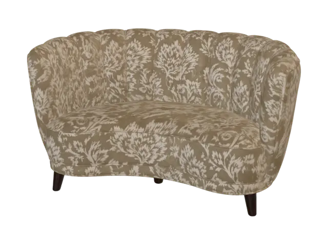 3D model for Beige Damask Sofa