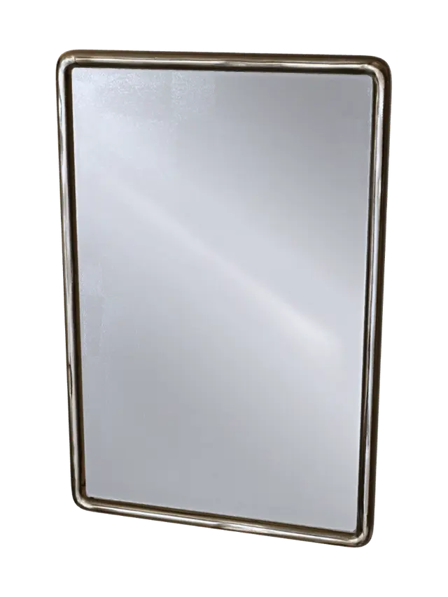 Antique Gold Framed Rectangle Mirror 3D model, vytvořený pomocí AI