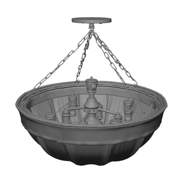 3D model for Striped Pendant Light
