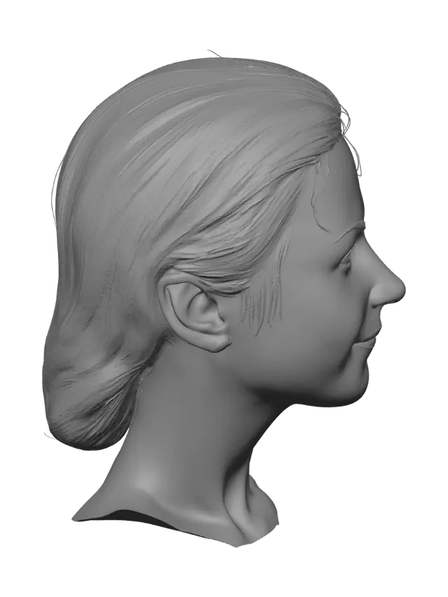 3D model for Soft Smile Portrait