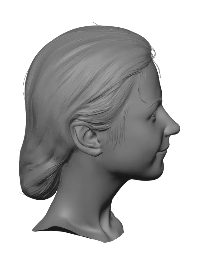 3D model for Soft Smile Portrait