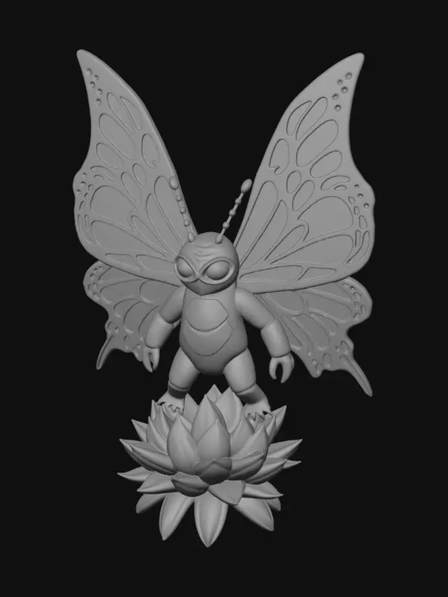 3D model for generate me a 3d boss for roblox, i want it to be a butterfly