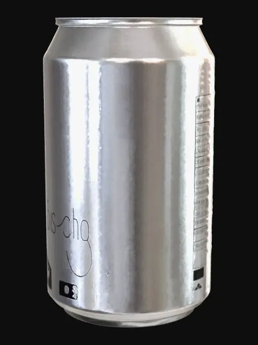 3D model for Generic Beverage Can - Grayscale / Game Asset