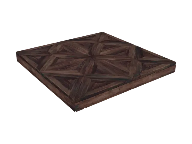Timber Tessellation Pyramid - Polyhedron 3D model, vytvořený pomocí AI