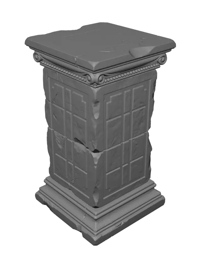 3D model for Weathered Ionic Pedestal