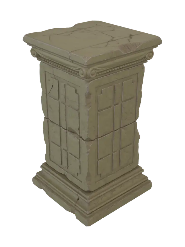3D model for Weathered Ionic Pedestal