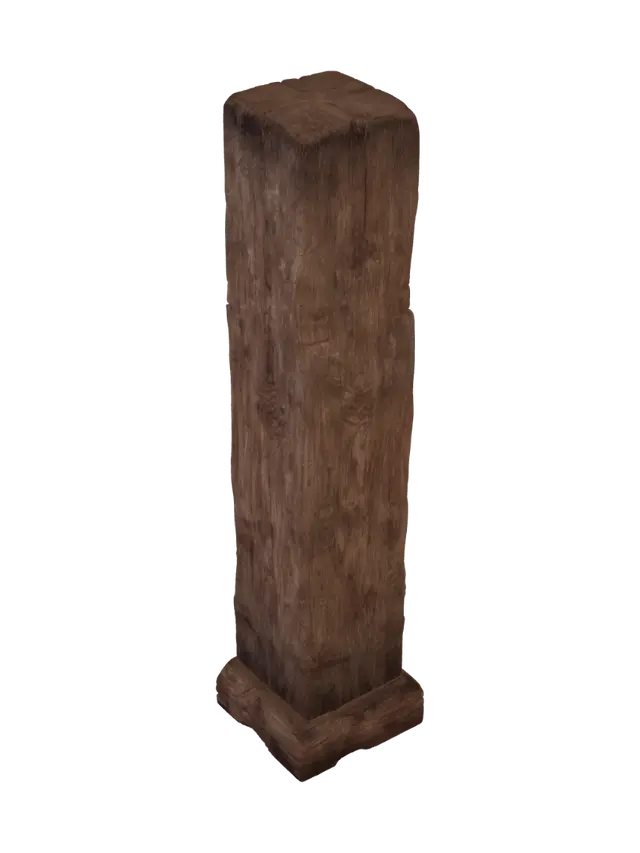 3D model for Weathered Wooden Post
