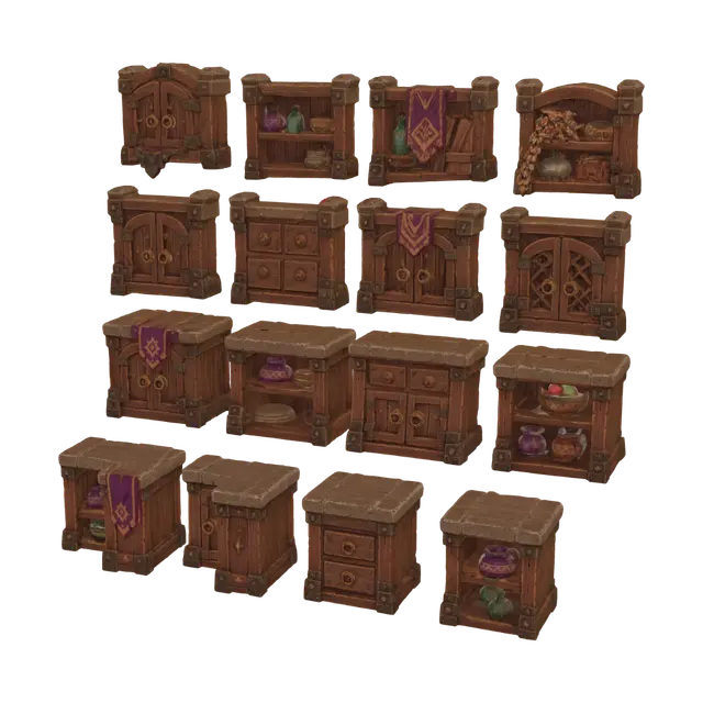Arcane Chest Gallery 3D model, vytvořený pomocí AI