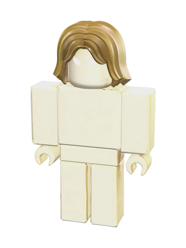 Low-Poly Jane Doe Roblox 3D model, vytvořený pomocí AI
