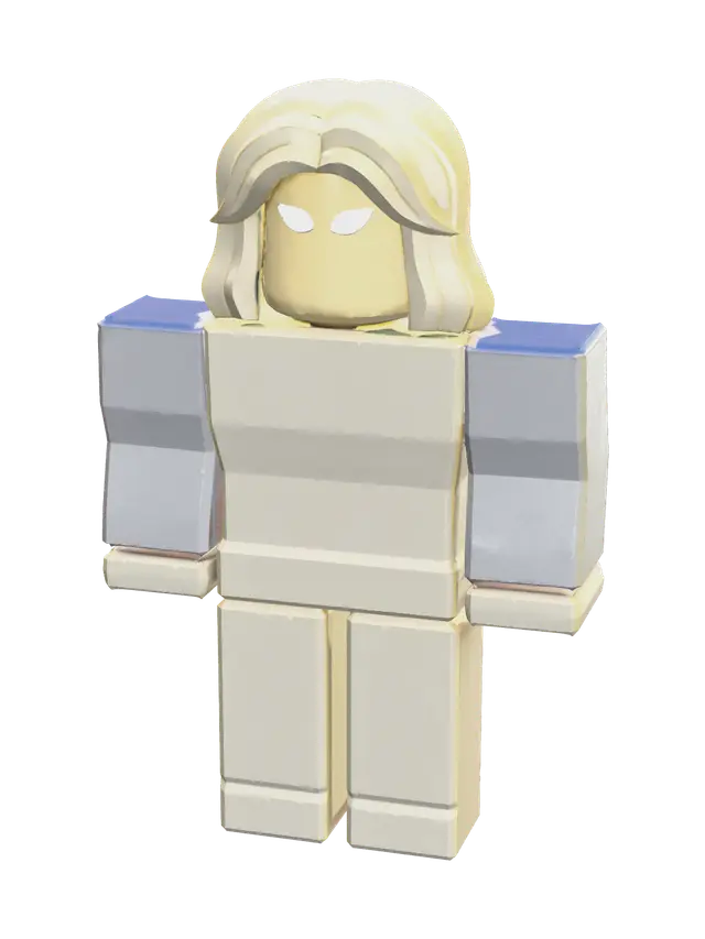 Modern Jane Doe Roblox 3D model, vytvořený pomocí AI