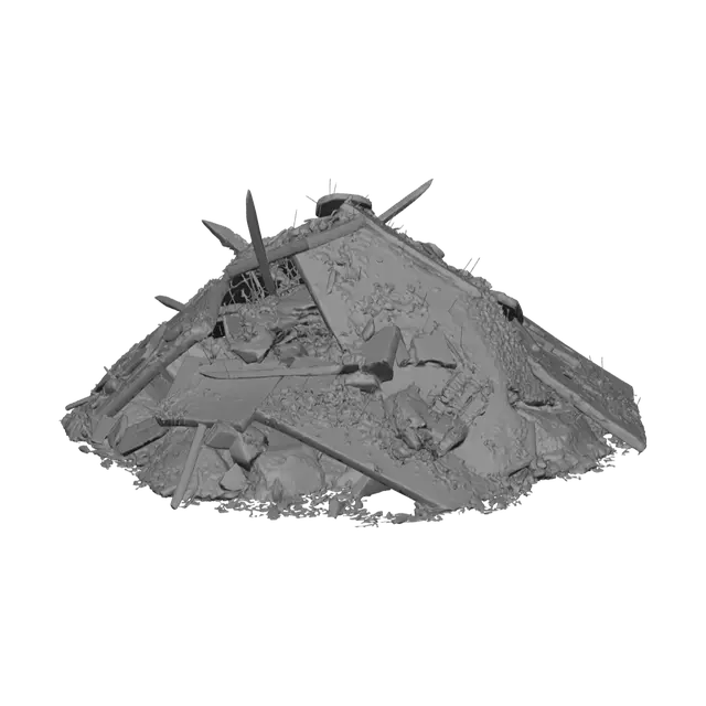 3D model for Weathered Destroyed City
