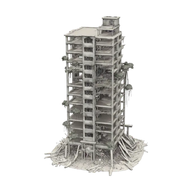 3D model for Destroyed City