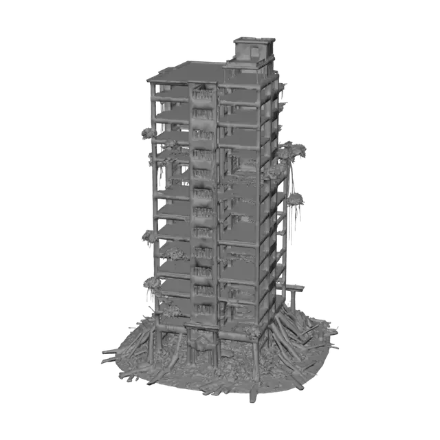 3D model for Destroyed City