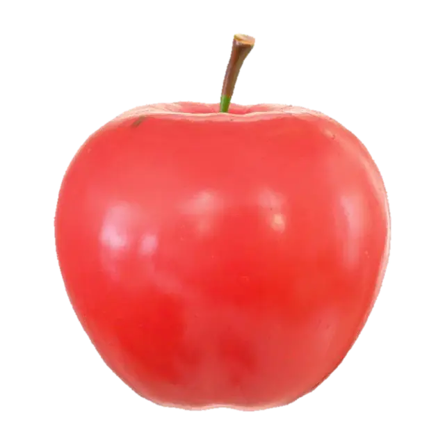 3D model for big red apple