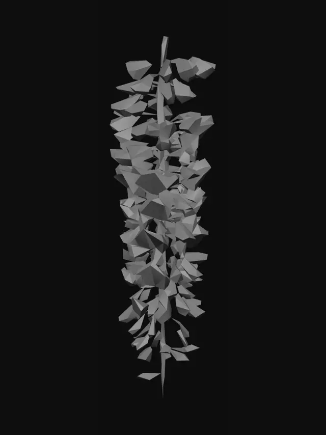 3D model for Purple Wisteria Cascade