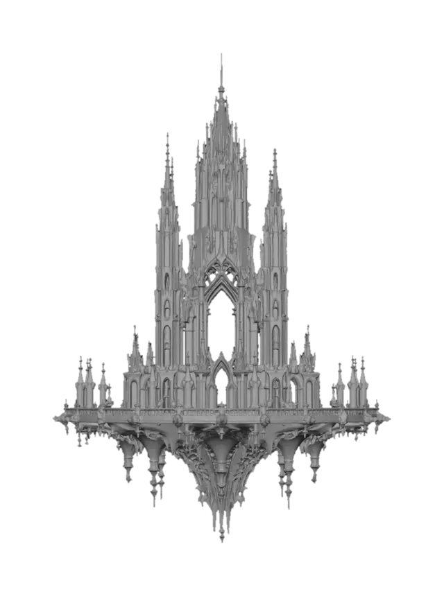 3D model for Floating Gothic Spire