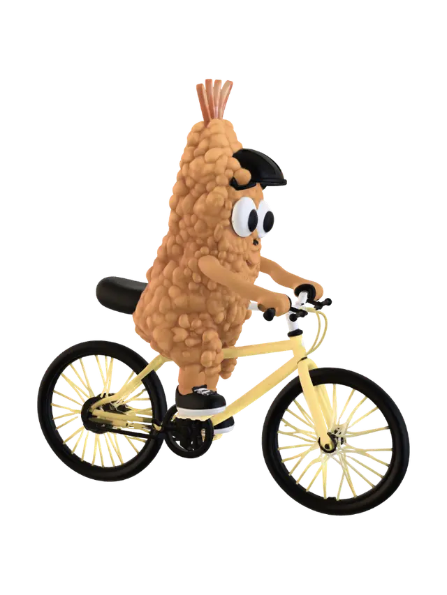 3D model for Clucky on Wheels