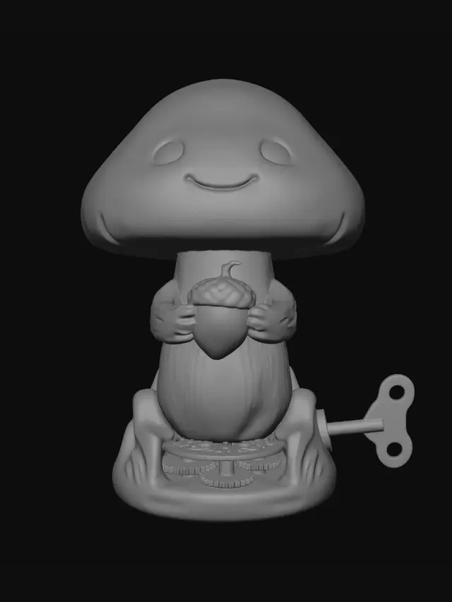 3D model for Clockwork Mushroom