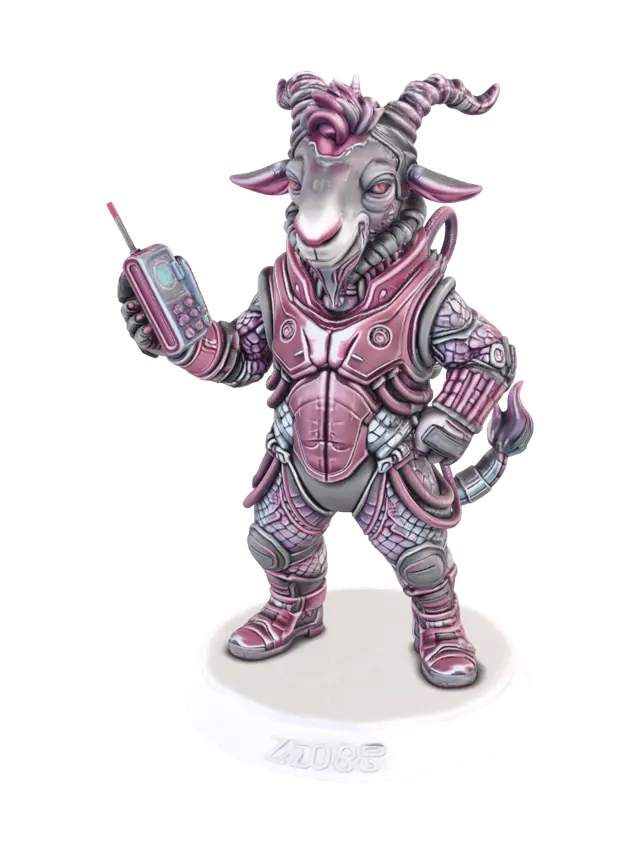 3D model for Neon Armored Goat 2086