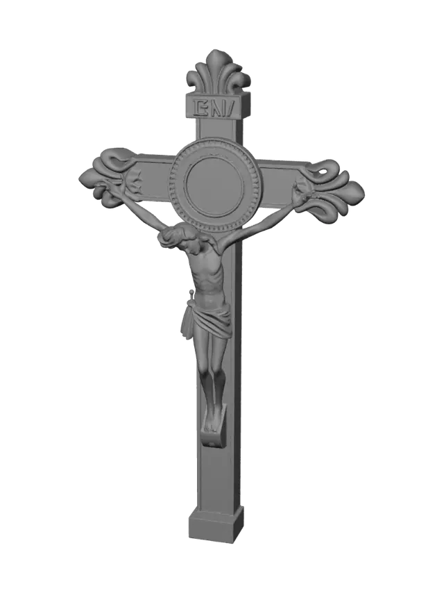 3D model for Green Jesus on the cross
