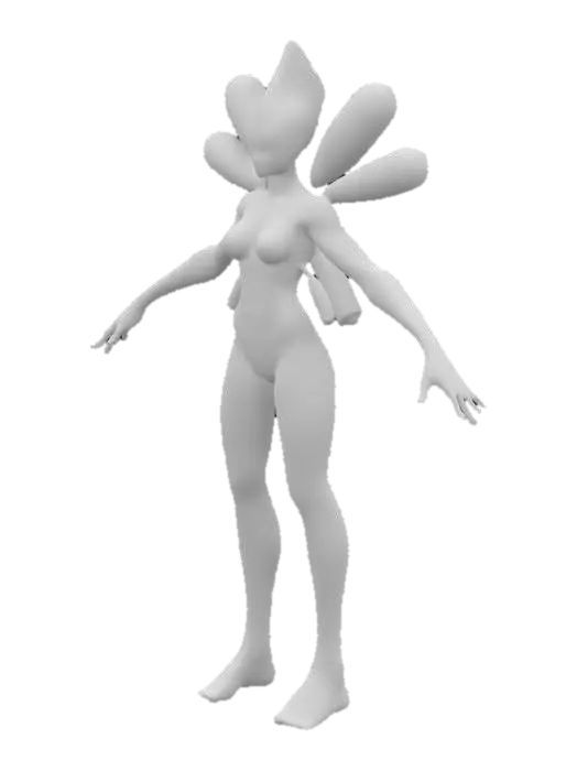 3D model for Create a detailed, military armored alien NPC in a T-pose for an FPS game, inspired by H. R. Giger, 90's sci-fi movies, comic books, and action figures. Include intricate textures, vivid colors, and unique anatomical features.