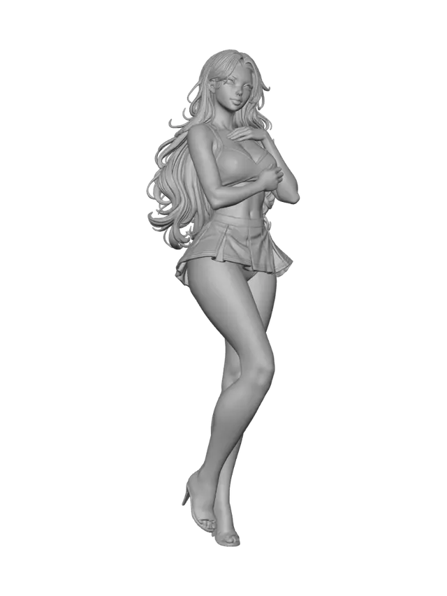 3D model for Crimson Inked Cheerleader