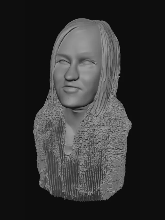 3D model for Blue-Eyed Close-Up