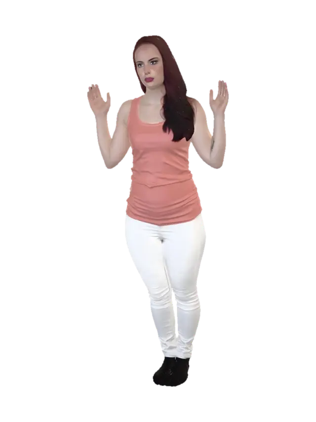 3D model for Peach Tank Top Pose