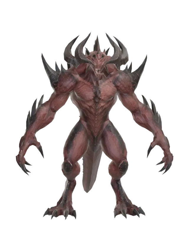 Diablo - Diablo2 3D model, vytvořený pomocí AI