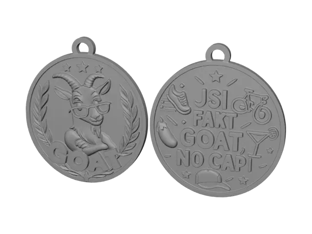3D model for GOAT MEDAL NO CAP