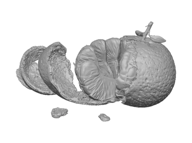 3D model for Peeling Mandarin