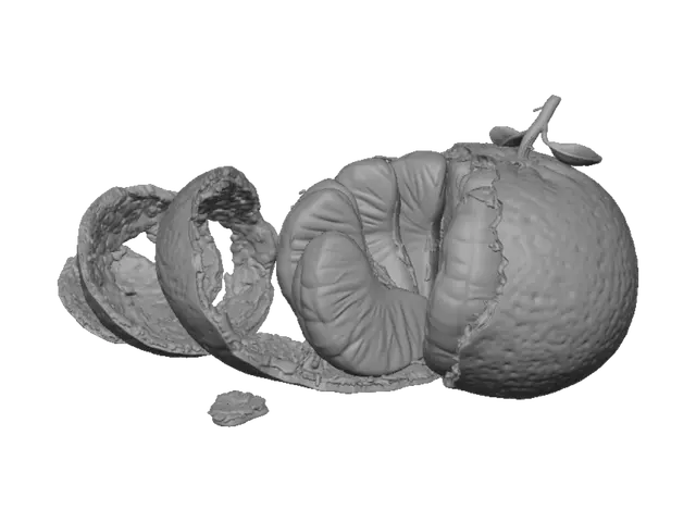 3D model for Peeling Mandarin