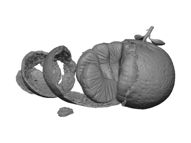 3D model for Peeling Mandarin