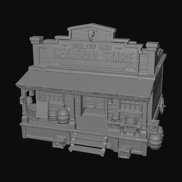 3D model for Outlaw Town General Store