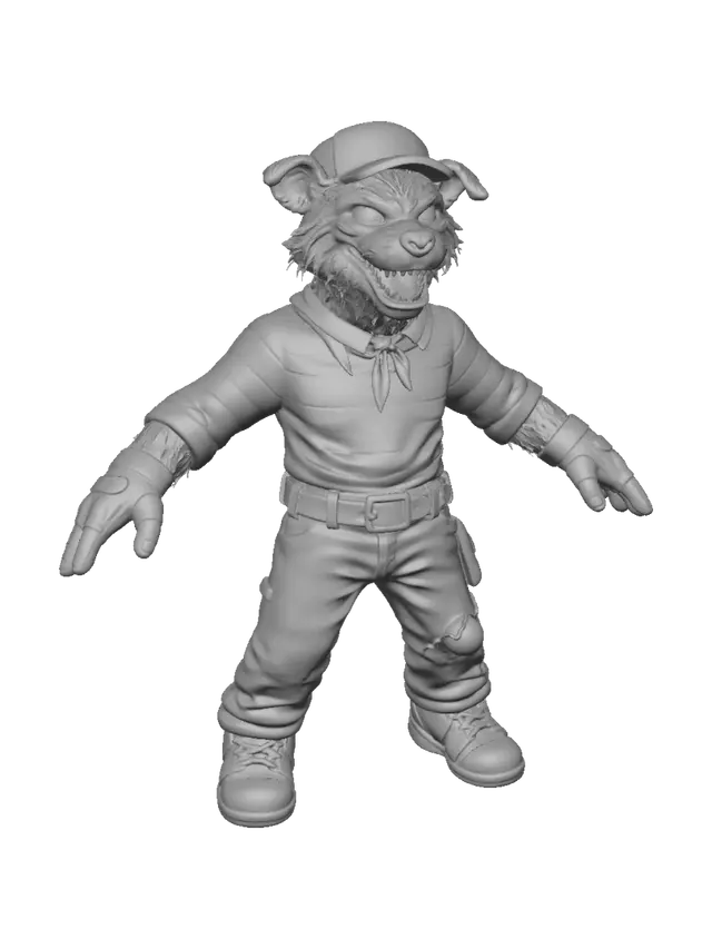 3D model for Prisoner Wolf