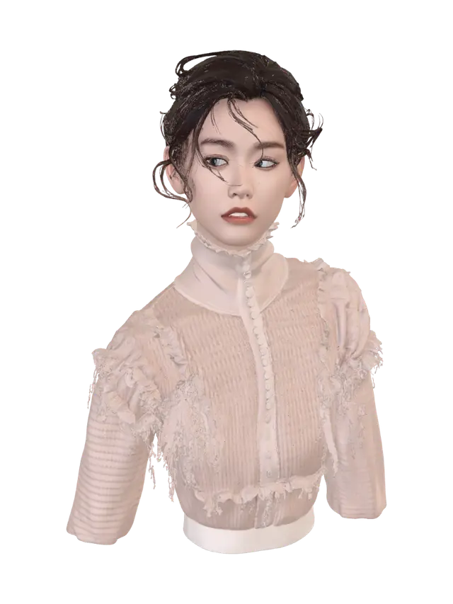 3D model for Soft Gaze in Pink