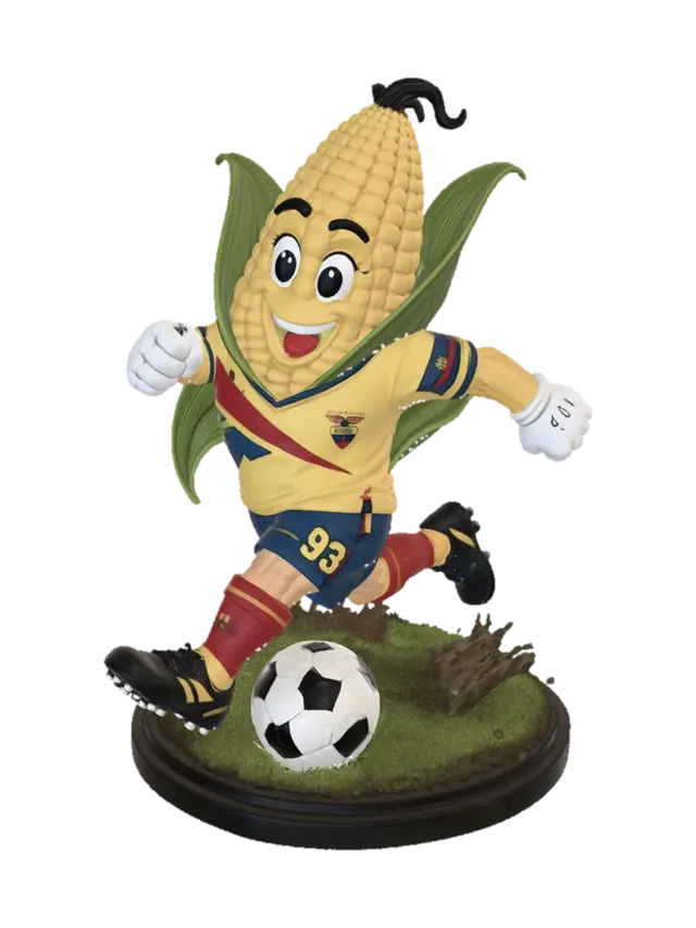 Corn Cob Striker 3D model, vytvořený pomocí AI