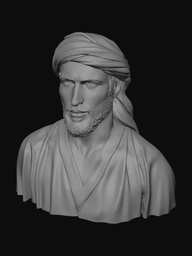 3D model for Turbaned Guardian