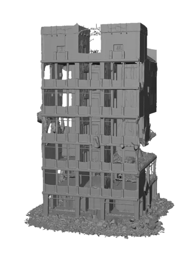 3D model for Crumbling Skyscraper