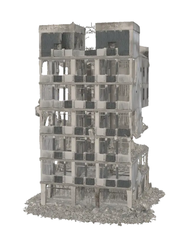 3D model for Crumbling Skyscraper