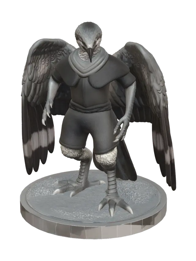 Stylized Aarakocra - Stylizedcreature AI 생성 3D 모델