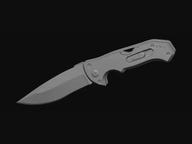 3D model for mache ein modernes hitech messer