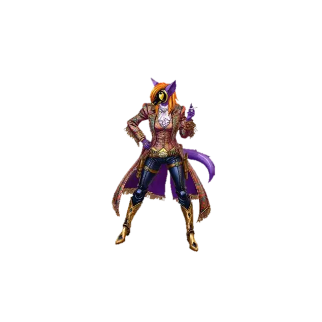 Modello 3D Masked Desert Gunslinger - Protogen, generato dall’IA