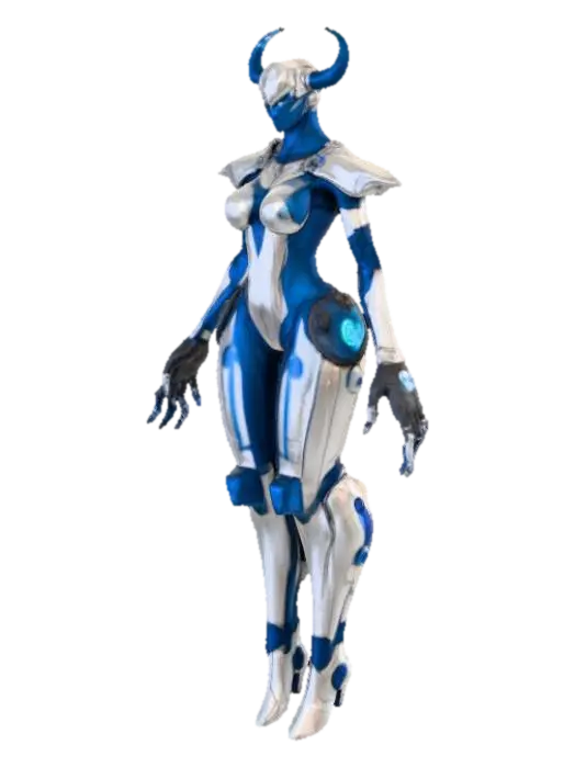 Cybernetic Sentinel - Devils 3D model, vytvořený pomocí AI